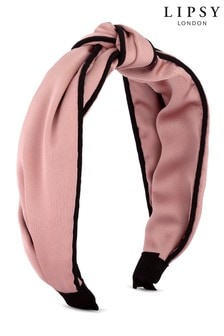 Lipsy Jewellery Pink Fabric Headband (R44335) | ₪ 101