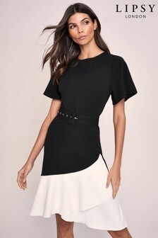 Robe mi-longue Lipsy à manches évasées et ceinture