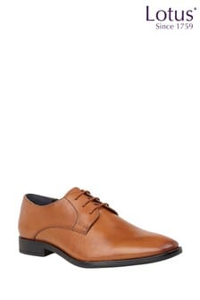 Lotus Footwear Brown Leather Lace Up Shoes (R44660) | $118