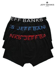 Jeff Banks Black Mens Pack Of 3 Trunks (R45139) | $25