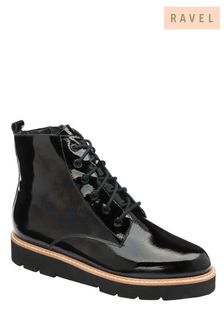 Ravel Patent Leather Ankle Boot