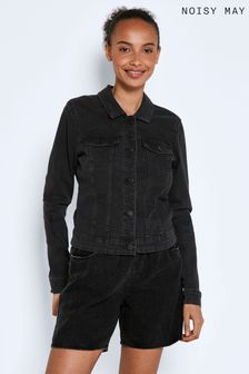 Черный - Приталенная джинсовая куртка Noisy May (R47131) | 17 080 тг