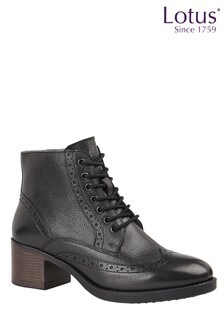 Lotus Footwear Black Casual Ankle Boot (R47359) | $124