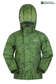 Mountain Warehouse Green Printed Kids Waterproof Pakka Jacket (R48188) | €33