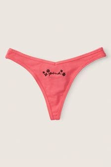 Victoria's Secret Pink Sun Kiss Pink Cotton Thong Knicker (R49299) | €10