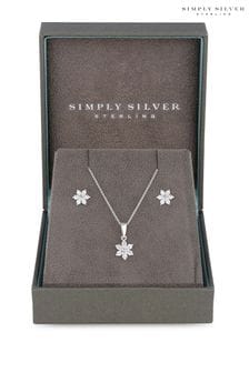 Simply Silver Silver Necklace Star Matching Set - Gift Boxed (R49323) | 43 €