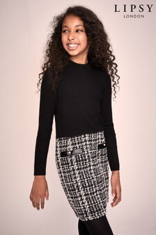 Lipsy Girl 2 In1 Boucle Knitted Dress