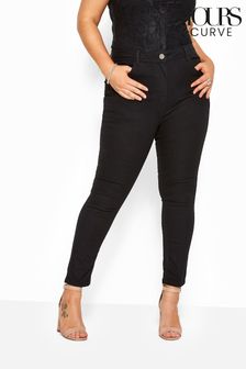 Yours Curve Black Ruby Straight Leg Jean (R51462) | €34