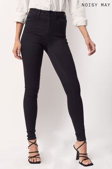 NOISY MAY Black Denim High Waisted Skinny Jean (R53491) | $39