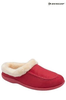 Dunlop Red Ladies Pauline Moccasin Slippers (R53924) | ₪ 112