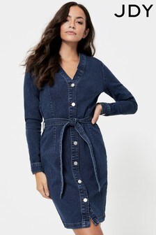 Robe chemise en jean JDY à ceinture
