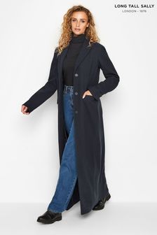 Long Tall Sally Blue Maxi City Coat (R54444) | 316 zł