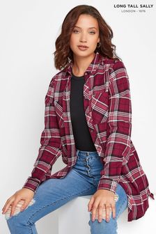 Long Tall Sally Red Check Boyfriend Shirt (R54581) | 22 €