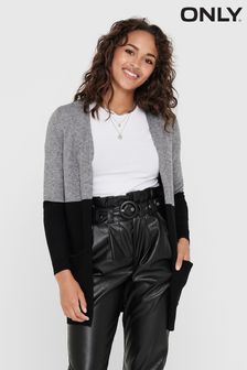 ONLY Grey & Black Cosy Colour Block Cardigan (R56186) | 40 €