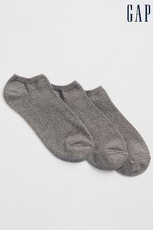Серый - Gap Adults Basic Ankle Socks 3-pack (R57109) | €13