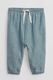 Pantaloni din chambray fără închidere Gap (R57164) | 127 LEI