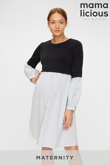 Robe chemise pull de maternité Mamalicious 2 en 1