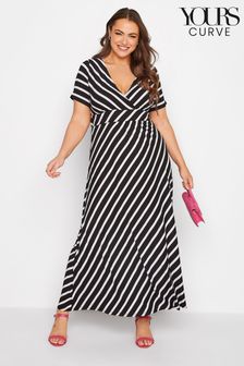 Yours Curve Black Stripe Swing Dress (R59610) | €19