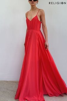 Religion Coral Infamous Olsen Full Layer Maxi Dress (R64298) | €58