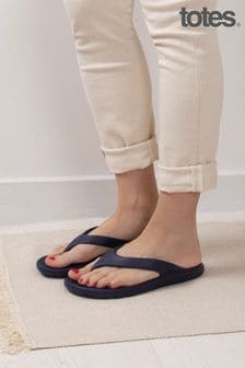 Totes Navy Solbounce Ladies Toe Post Flip Flop Sandals (R64683) | 24 €