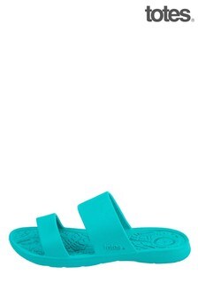 Totes Blue Solbounce Ladies Double Strap Slide (R64685) | $26