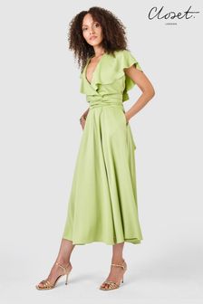 Closet Green London Full Skirt Dress (R65721) | €48