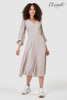 Closet London A-Linien-Kleid mit V-Ausschnitt (R65725) | 69 €