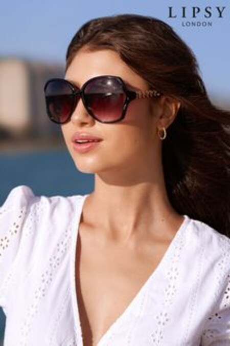 Lipsy Black Oversized Sunglasses (R70152) | €22