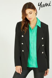 Yumi Black Blazer With Button Detail (R72806) | 42 €