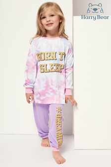 Harry Bear Purple Born To Sleep Slogan Pyjama (R73400) | €22