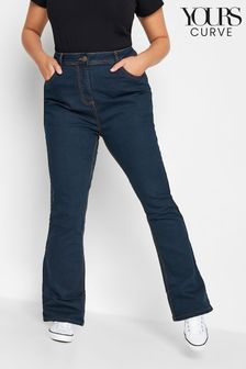 Синий - Слегка расклешенные джинсы Yours Curve Isla (R73749) | €34