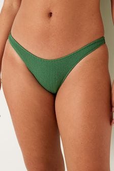 Зеленый сосново-зеленый - Мятые трусы бикини Victoria's Secret Pink (R74623) | €34