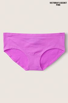 Fialová s párty grafikou - Bezšvové bedrové nohavičky Victoria's Secret PINK (R74684) | €13