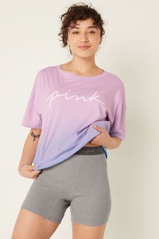 Blue Skyway Wash - Victoria's Secret Pink Schlaf-Set mit T-Shirt und Boxershorts (R74808) | 48 €