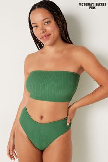 Victoria's Secret PINK Green Strapless Crinkle Bikini Top (R74966) | €35