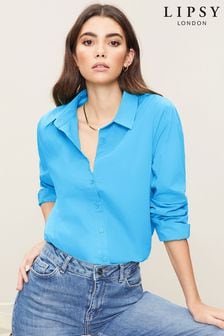 Lipsy Bright Blue Oversized Shirt (R75045) | INR 2,873