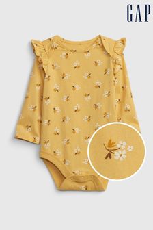 Gap Yellow Organic Cotton Mix and Match Ruffle Bodysuit (R78165) | 10 €