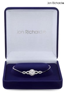 Jon Richard Zirkonia-Kristall-Armband mit Unendlichkeitszeichen, inklusive Geschenkschachtel (R78945) | 47 €