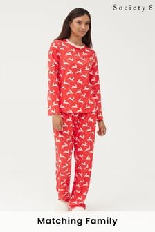 Set pijamale cu Crăciun de ren pentru femei Matching Family 8 (R80406) | 143 LEI