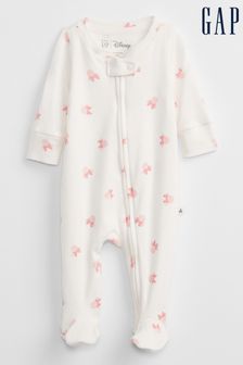 Roz Minnie Mouse™ - Pijama întreagă cu Bebeluși cu fermoar Gap (R80548) | 135 LEI