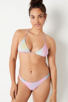 Victoria's Secret PINK Crinkle Triangle Halterneck Bikini Top