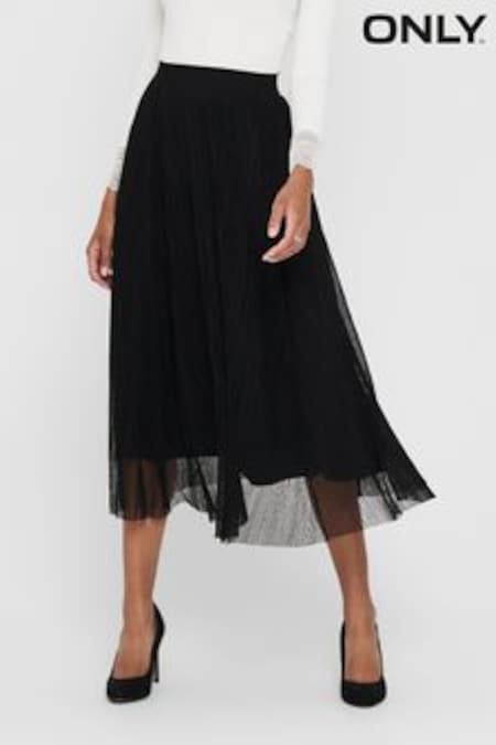 ONLY Black Pleated Tulle Skirt (R82497) | 40 €