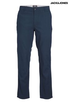 Темно-синий - Льняные брюки чинос Jack & Jones (R82787) | €19