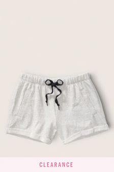 Heatherstone, Grau, Schriftzug - Victoria's Secret PINK Klassische Shorts mit Logo (R83291) | 38 €