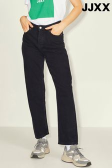 JJXX Black Denim High Waist Straight Jeans (R83319) | ₪ 115
