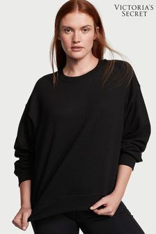 Victoria's Secret Black Graphic With Diamante Fleece Crew Sweatshirt (R83660) | €25