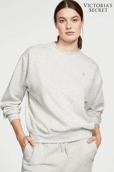 Victoria's Secret Snow Heather Grey Fleece Crew Sweatshirt (R83662) | €45