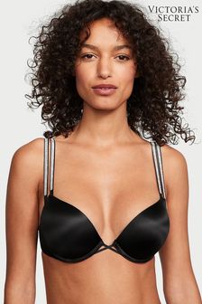 Victoria's Secret Black Add 2 Cups Push Up Double Shine Strap Add 2 Cups Push Up Bombshell Bra (R83670) | €81