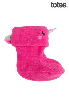 Totes Pink Unicorn Welly Socks (R83837) | €15