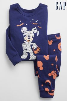Gap Blue Disney Mickey Mouse Halloween Organic Cotton Pyjamas (R84058) | €22